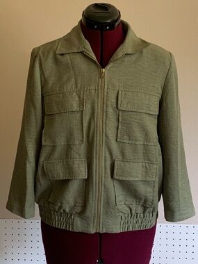 Women’s Olive Green Utility Jacket - Unbranded